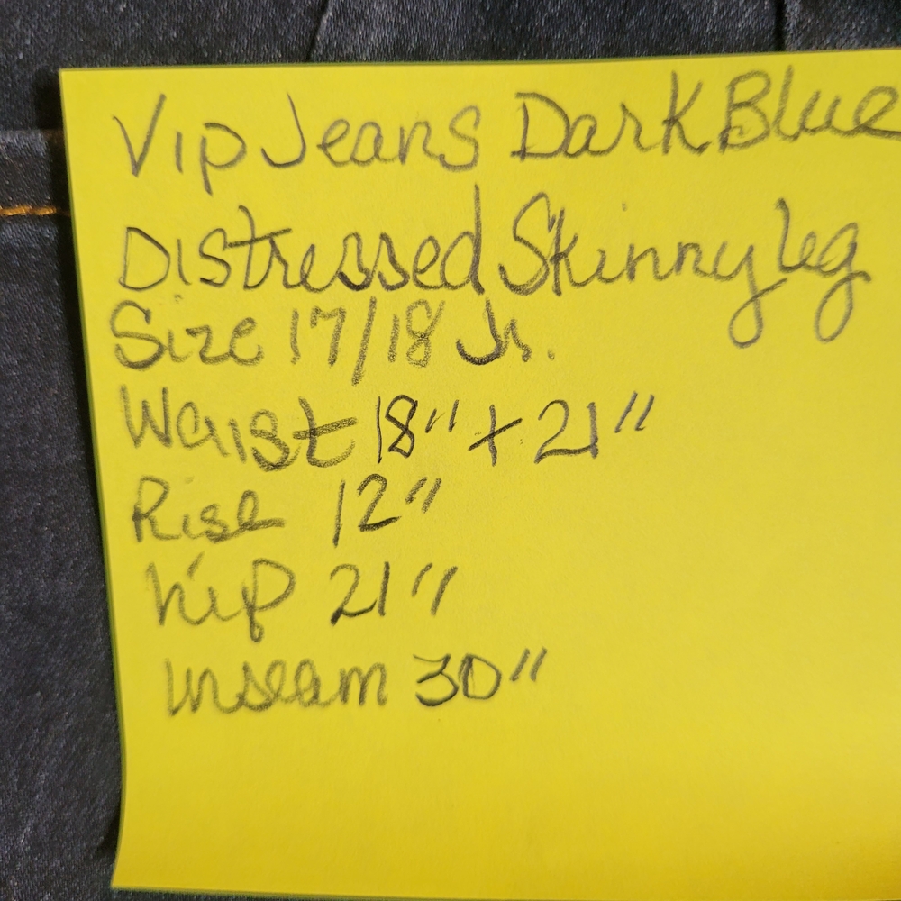 VIP Women's Skinny Jeans - Dark Blue - Picture 7 of 7